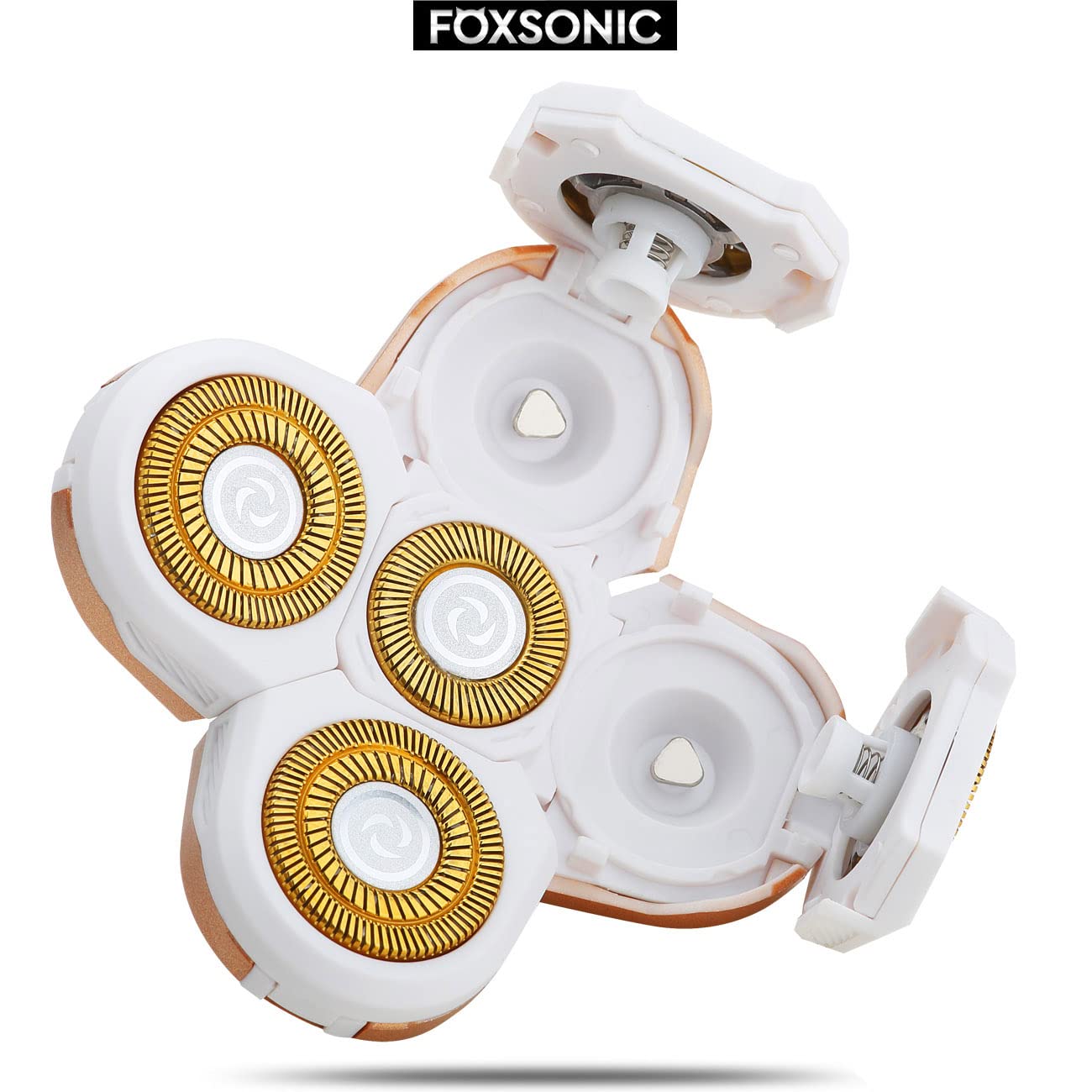 Universa 5 Blades Replacement Heads for Mainstream head shaver brands, Head Shaver Replacement Blades (5 White)