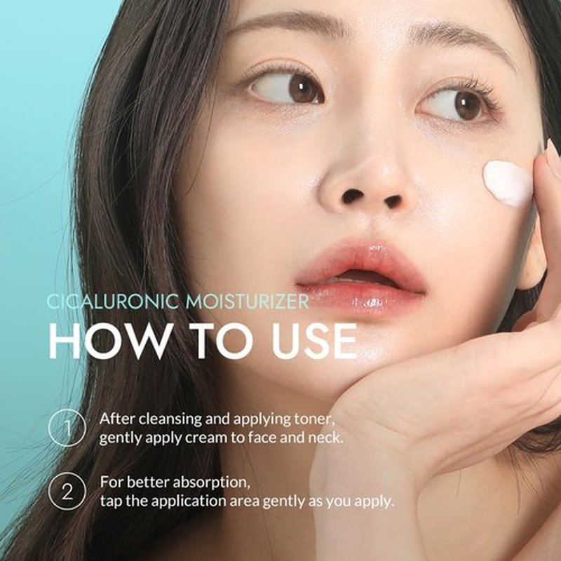 MIZON Cicaluronic MOISTURIZER Centella Asiatica and Hyaluronic Acid Shea Butter Rich moisturizer Soothing Hydrating Korean Skincare (1.69 fl oz/50ml)