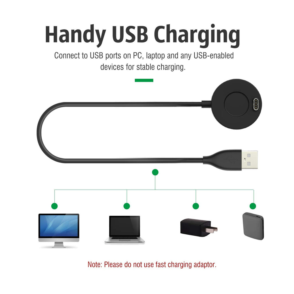 Charger Compatible for Garmin Fenix 5/5S/5X, Fenix 6/6S/6X, Fenix 7/7S/7X, Fenix 8 Charger Charging Stand, Charging Dock Station Cradle Holder with 1m USB Cable for Vivoactive 3/4/5/6 Smartwatch