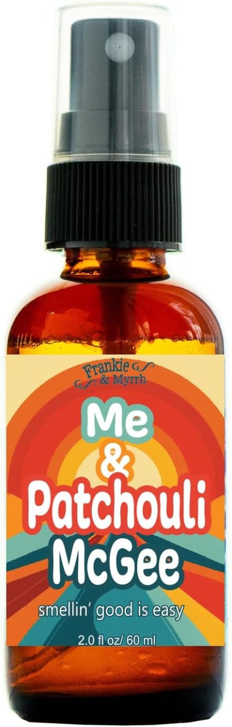 Frankie & Myrrh Aromatherapy Spray - Patchouli Orange Vanilla (2 Fl Oz) + Sticker Pack & Gift