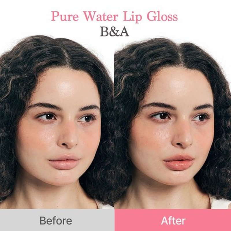dasique Pure Water Lip Gloss #07 Soft Fig 0.09 oz | Variety of Colors | Dewy Gloss | Buildable Gloss Tesxture | Non-Sticky | K-beauty