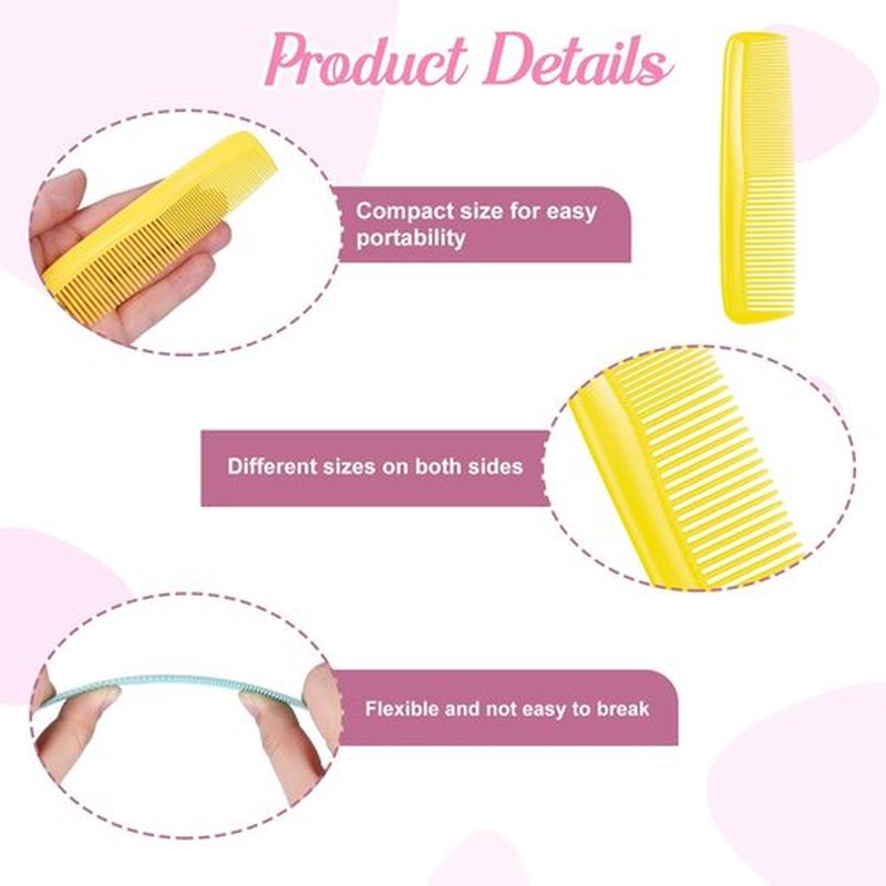 GGSTDDUP 32-Piece Mini Hair Brush & Comb Set - 16 Mini Hair Combs & 16 Detangler Brushes for Women, Kids, Toddlers, Girls & Babies with Curly Hair