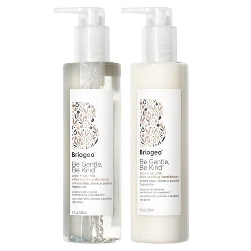 Briogeo Be Gentle, Be Kind Aloe + Oat Milk Shampoo & Conditioner Bundle - Hypoallergenic, Vegan | 2 x 8 fl oz