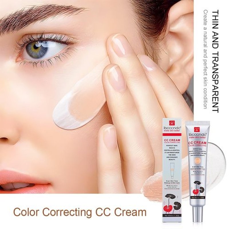 Skiennix Color Correcting CC Cream - Waterproof Foundation with SPF 25 & Centella Asiatica | 1.5 Oz (Dark)