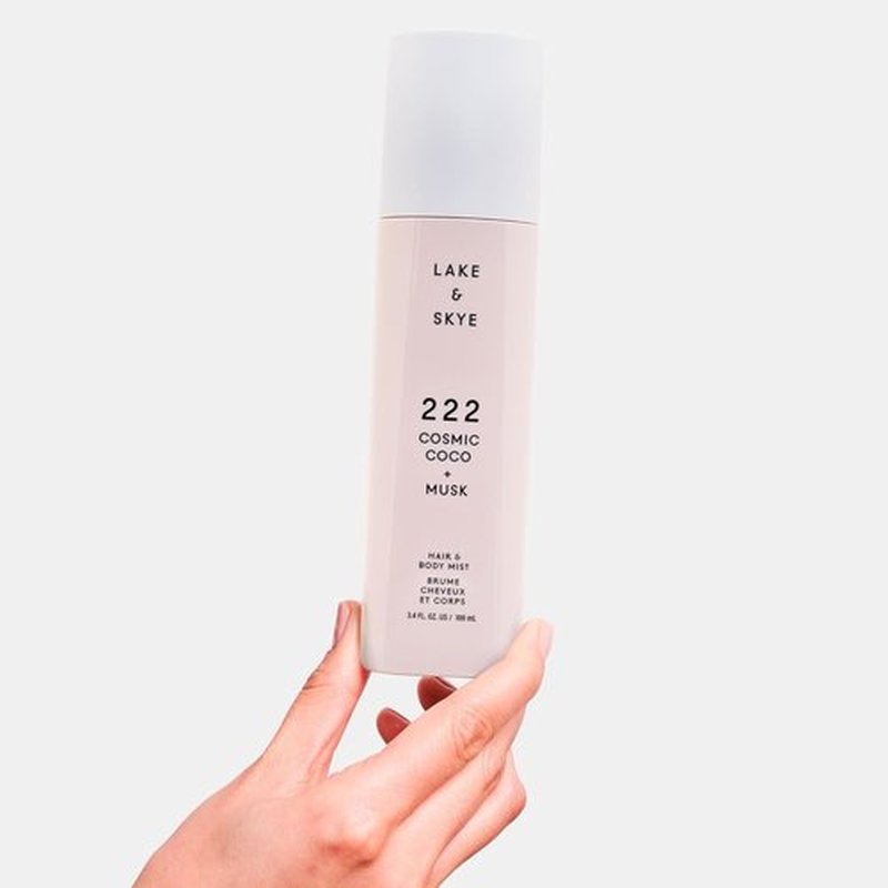 Lake & Skye 222 Cosmic Coco + Musk Hair & Body Mist - Hydrating 3.4 Fl Oz | White Musk & Coconut Milk