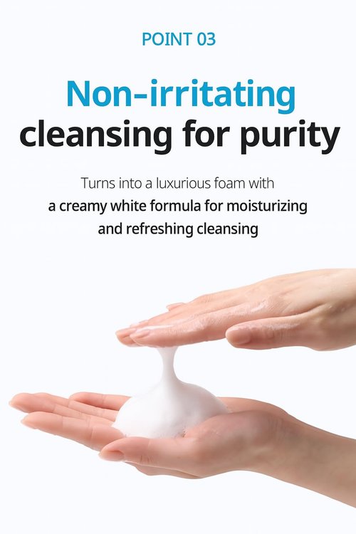 A.T.O.M.Y Evening Care Foam Cleanser, Moisturizing Face Wash with Natural Extracts, 5.1 Fl Oz