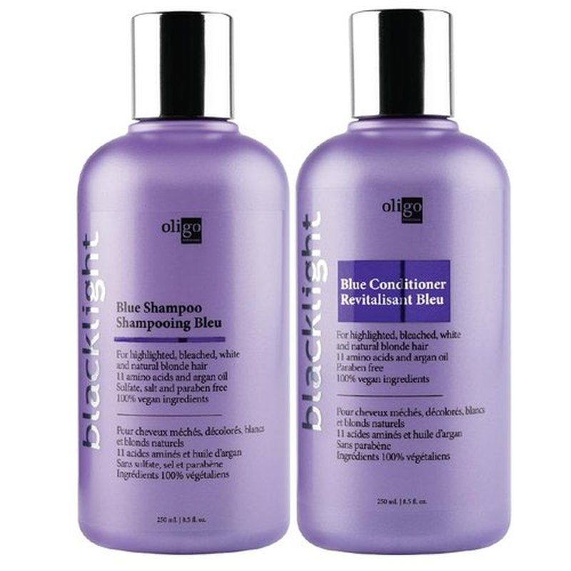 Oligo Professionnel Blacklight Blue Shampoo & Conditioner Duo - Sulfate-Free, Vegan, Hydrating - 8.5oz