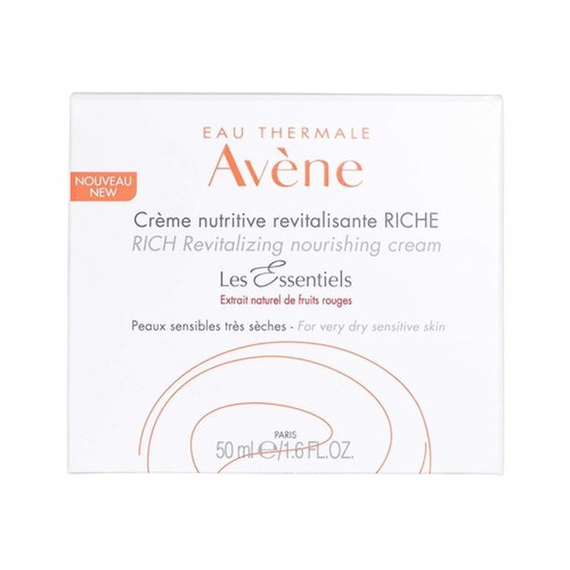 Avène RICH Revitalizing Nourishing Cream - Ultra Nourishing Face Moisturizer | Non-Comedogenic 1.6 Fl Oz