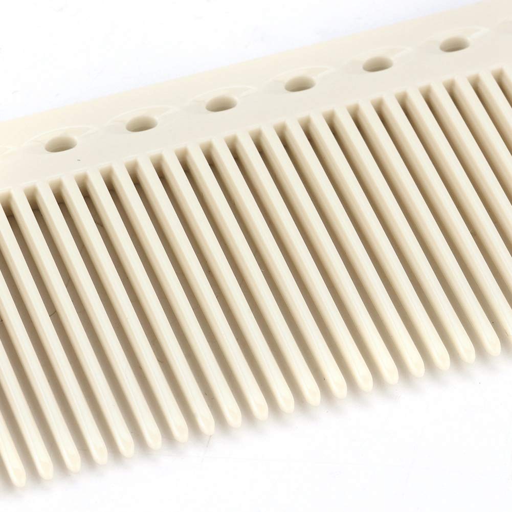 ANGGREK Haircut Comb, Professional Salon Hair Comb Hairdressing Styling Cutting Barber Stylist Tool Comb for Man and Women (White)