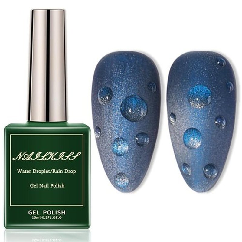 15ml/Bottle Water Droplet Gel Nail Polish Rain Drop Soak Off UV LED Nail Gel Polish Ice Dew Nail Art Design