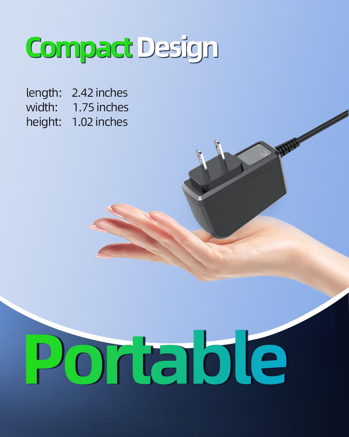 8V Power Cord Fit for Philips Norelco HQ840 Multigroom Series 3000 MG3750 Shaver Charger Supply Adapter 5Ft
