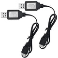 2PCS USB Charger Cable with XH-3P Connector for SCX24 RC Car, Holyton Remote Control Car, 2S 7.4V LiPo Battery RC Car, Rock Crawler FPV Drone Quadcopter