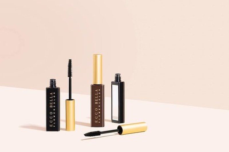 Ecco Bella FlowerColor Vegan Mascara - Plant-Based Formula for Lush Black Lashes