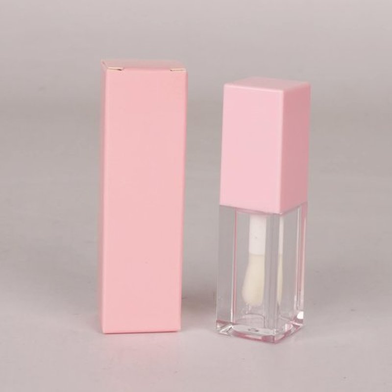 25pcs 25 * 25 * 86mm Craft paper box for lip gloss 350gms lipstick packing box for lipgloss tubes(pink paper box 25pcs) (Pink)