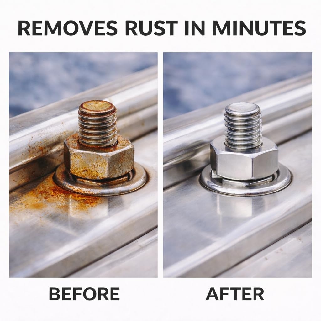 CLEAN MY STEEL Stainless Steel Rust Remover – Food Area Safe Cleaner, 4 oz