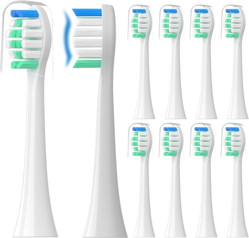 Philips Sonicare Replacement Toothbrush Heads - 10 Pack Soft Electric Brush Heads for Optimal Plaque Control | Compatible with HX9023/65 Series