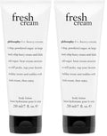 Philosophy Fresh Cream Body Lotion - Vanilla, Heliotrope & Tonka Bean Scent - 7 Fl Oz (Pack of 2)