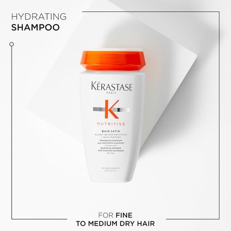 Kerastase Nutritive Bain Satin Shampoo & Lait Vital Conditioner Set | Moisture-Rich Care for Fine to Medium Dry Hair