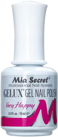 Mia Secret Gelux Soak-off gel nail polish color Very Happy - Gel polish cured with nail lamp - Esmaltes para uñas en gel de larga duración para lampara uv - Esmalte en gel color Very Happy