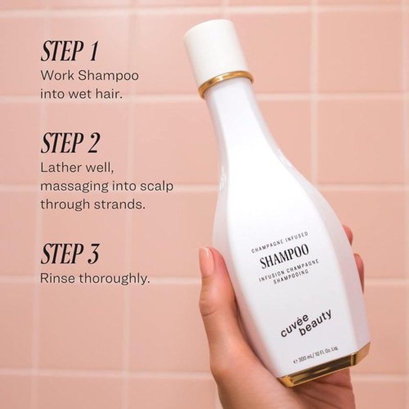 CUVÉE BEAUTY Cuvee Shampoo - 1.7 fl oz - Champagne-Infused Formula with Resveratrol & Ceramides - Color Safe, Fortifies Hair