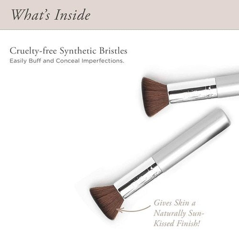 PÜR MINERALS Chisel Makeup Brush - Flat Top, Synthetic, Cruelty-Free Bristles, 1 Ct.
