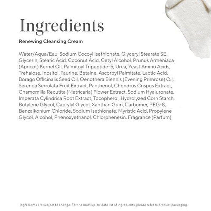 Murad Renewing Cleansing Cream - Anti-Aging, Cleansing Cream Face Wash - Lactic Acid and Antioxidant Vitamin-E Face Cleanser for Tightening, 5 Fl Oz