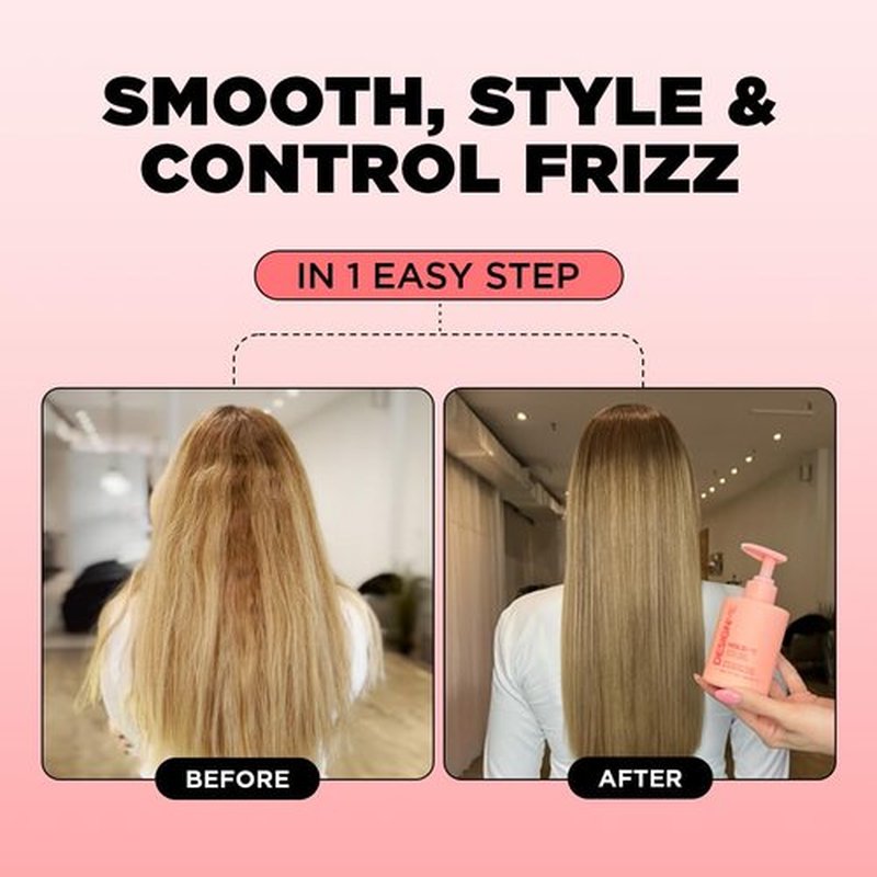 Design.Me HOLD.ME Styling Cream - Smoothing Hair Cream for Sleek Blowouts | Hydrating, Frizz Control & Shine | Soft Hold for All Hair Types