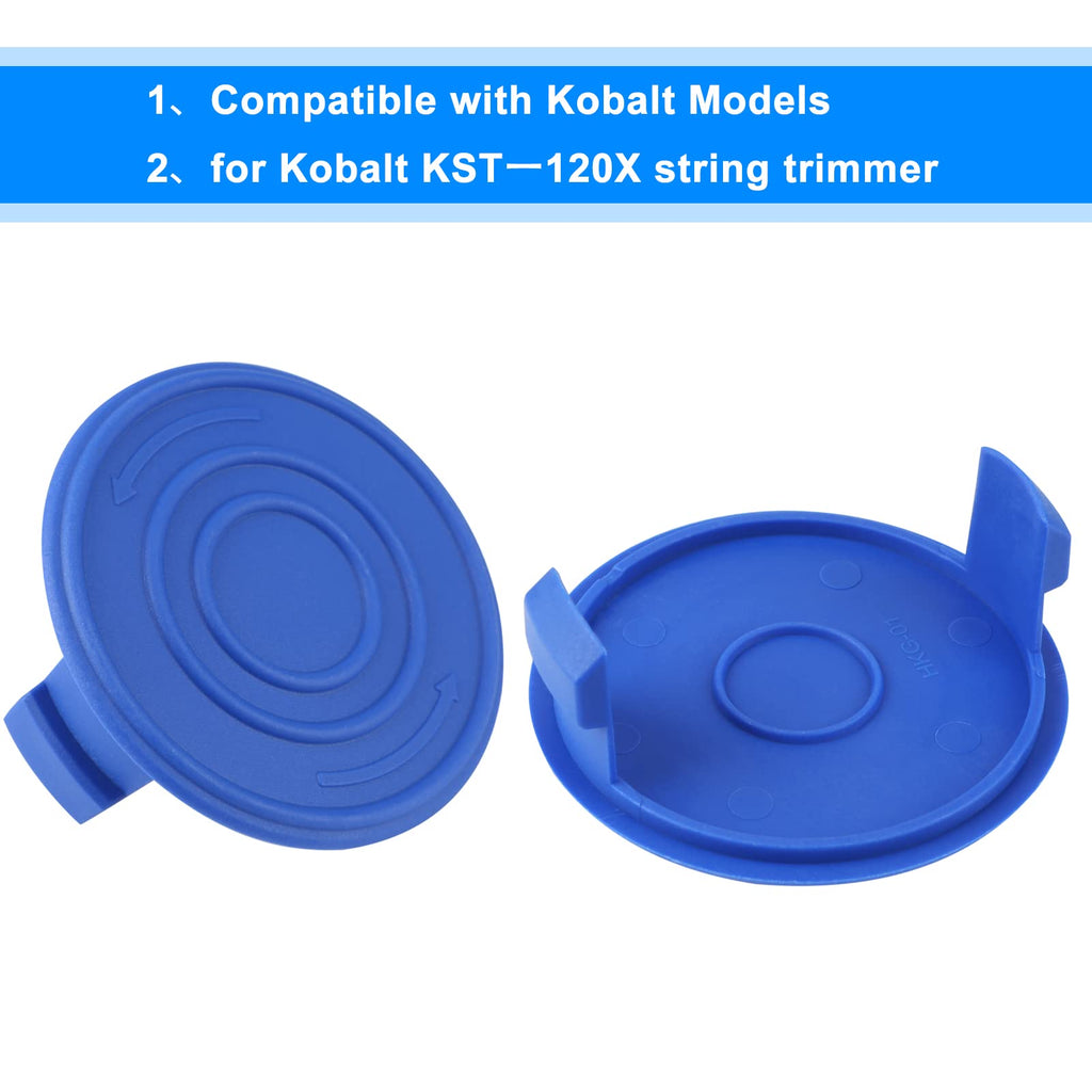 Kaberalty KST120X Spool Cap Cover Compatible with Kobalt KST 120X-06 and KST 120X 40-Volt String Trimmers (3 Pack)