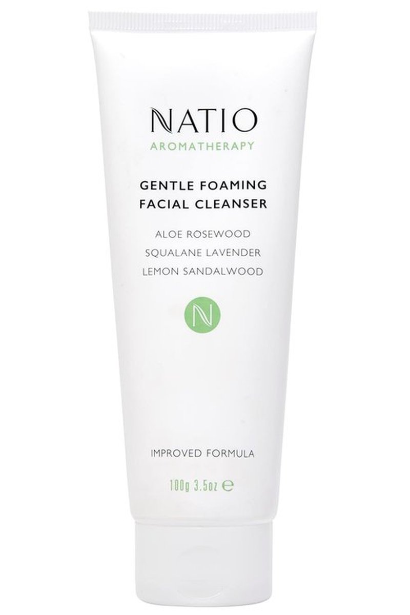 Natio Australia Foaming Facial Cleanser - Gentle Aloe Vera Formula for Moisture Balance | 3.5 oz