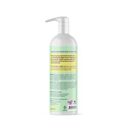 Hello Bello Sweet Pear Shampoo & Body Wash, Hypoallergenic, Dermatologist & Pediatrician Tested Formula for Babies & Kids, 20 FL Oz