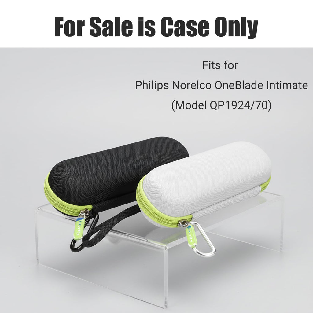 worfty Case for OneBlade Intimate/OneBlade First Shave Model QP1924/70 QP1324/20 Trimmer, Waterproof Protective Bag for QP1924/70 QP1324/20 Shaver (Grey)