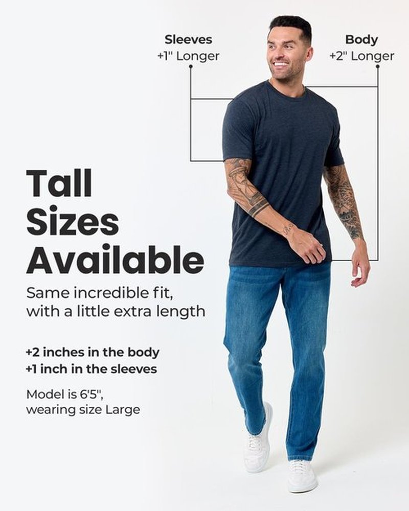 INTO THE AM Men's T-Shirts - Soft Cotton Blend Crew Neck Tee | Athletic Fit Casual Sizes S-4XL