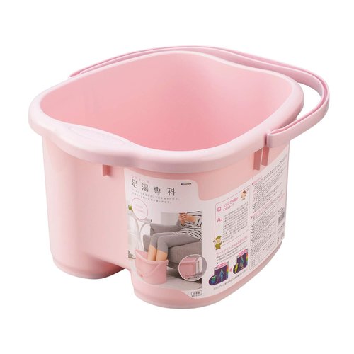 Inomata Chemical Foot Bath, Footbath Senka Ladies, Pastel Pink, Made in Japan, 2502, Foot Size Up to 10.2 inches (26 cm)