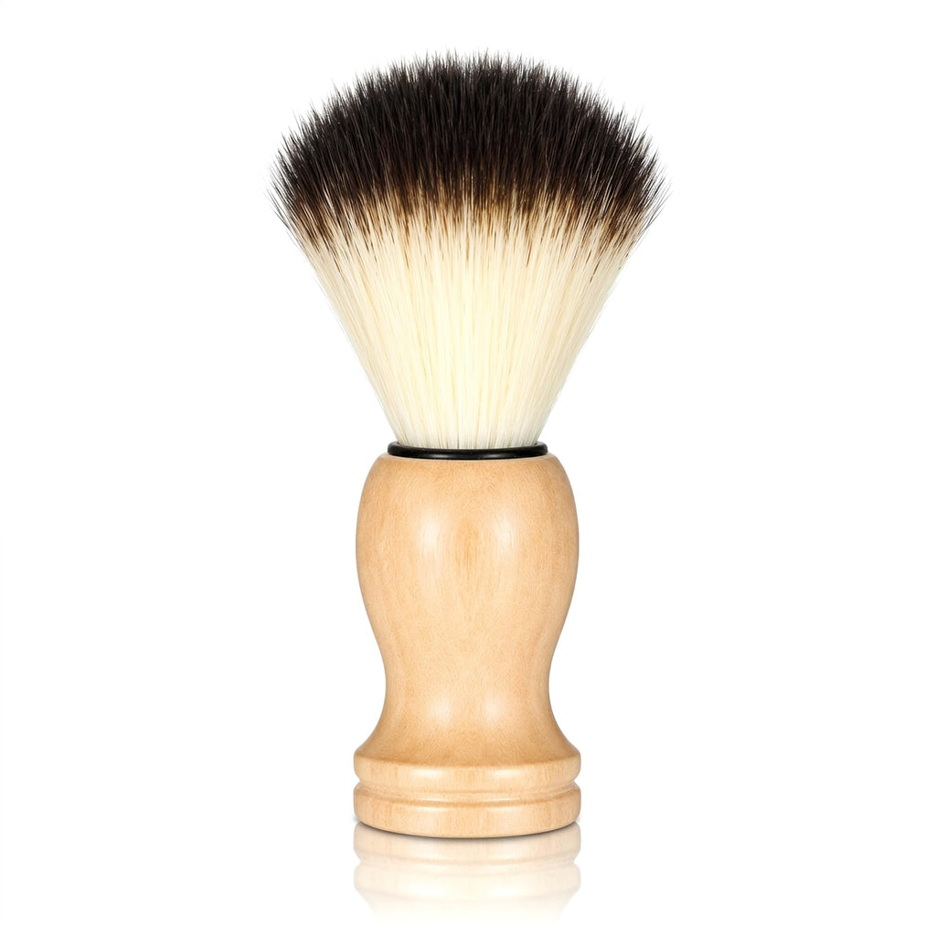 Shave Brush for Men, Shaving Lather Brush Travel Shave Brushes Hand Crafted with Comfortable Bamboo Handle Cream Brushes, Grooming Gift for Men