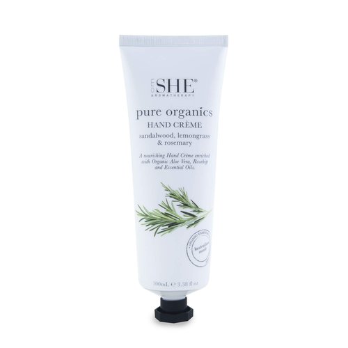 Om She Aromatherapy Pure Organics Hand Creme - Sandalwood, Lemongrass & Rosemary