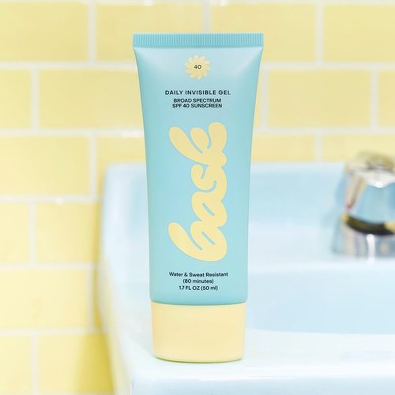 Bask SPF 40 Daily Invisible Gel Face Sunscreen - Hydrating, Fragrance-Free, Lightweight & Non-Greasy, 1.7 fl oz