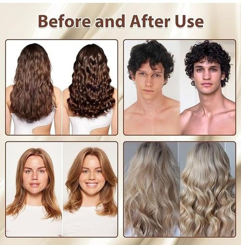 Skiennix Smoothing Air Dry Cream - Frizz Control Lotion for Curly, Wavy & Straight Hair | Lightweight Hydrating Formula