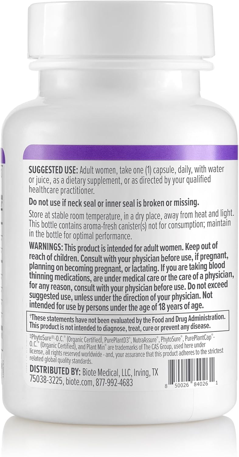 Biote Nutraceuticals - HER-T - Healthy Testosterone Balance Support for Women (30 Capsules)