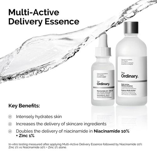 The Ordinary Multi-Active Delivery Essence, Hydrating Skincare Face Essence for Softer and Smoother Skin, 3.4 Fl Oz
