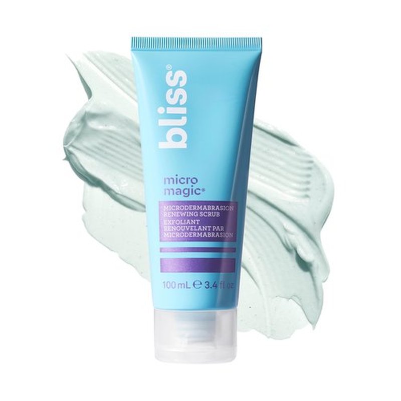 Bliss Micro Magic Microdermabrasion Scrub & Fab Foaming 2-in-1 Cleanser | Exfoliating Face Scrub + Gentle Cleanser Duo for Smooth, Glowing Skin | Pore Refining & Deep Cleansing Skincare Set