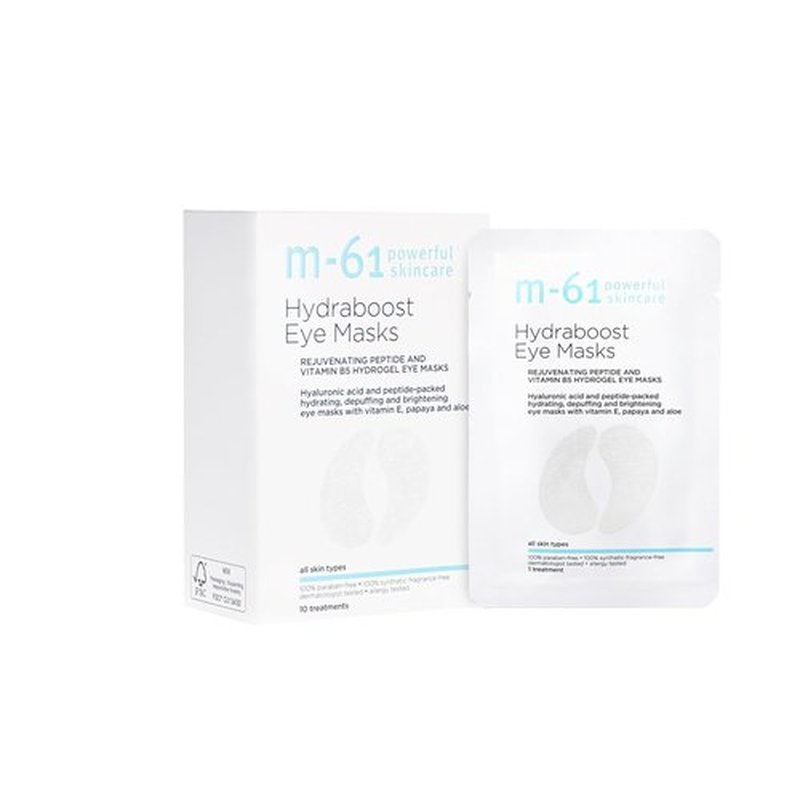M-61 Hydraboost Eye Masks - Hydrogel Under Eye Patches with Hyaluronic Acid & Vitamin E for Puffiness Relief | Made in South Korea