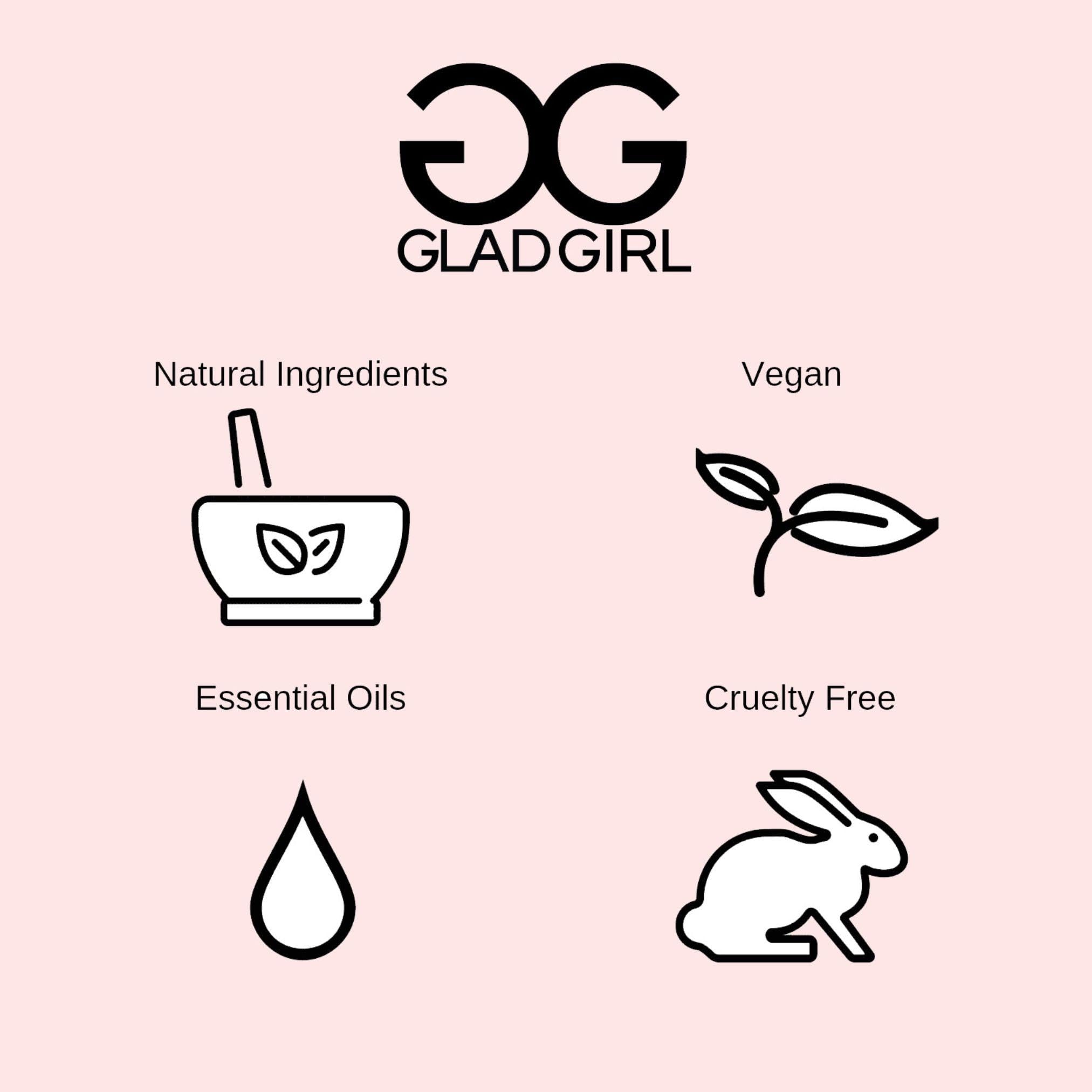 GladGirl Hair Removal Pre-Wax Skin Care Treatment | Clarifying Tea Tree Oil, Pro-Active Barrier Removal, Soothing & Calming | 60ml With Tea Tree Oil