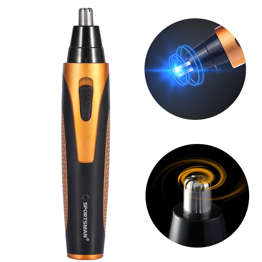 Mens Hair Trimmer Kit, 4 in 1 Rechargeable Nose Hair Stubble Beard Ear Eyebrow Shaver for