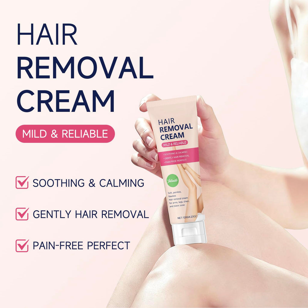 Hair Removal Cream for Women, Bikini Line Depilatory, 4.32 Fl Oz