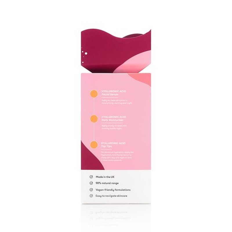 Q+A Hydrating Heroes Skincare Gift Set, Contains Hyaluronic Acid Facial Serum 30ml, Hyaluronic Acid Daily Moisturizer 75ml, Natural Hydration for All Skin Types, Softens & Plumps for Radiant Glow