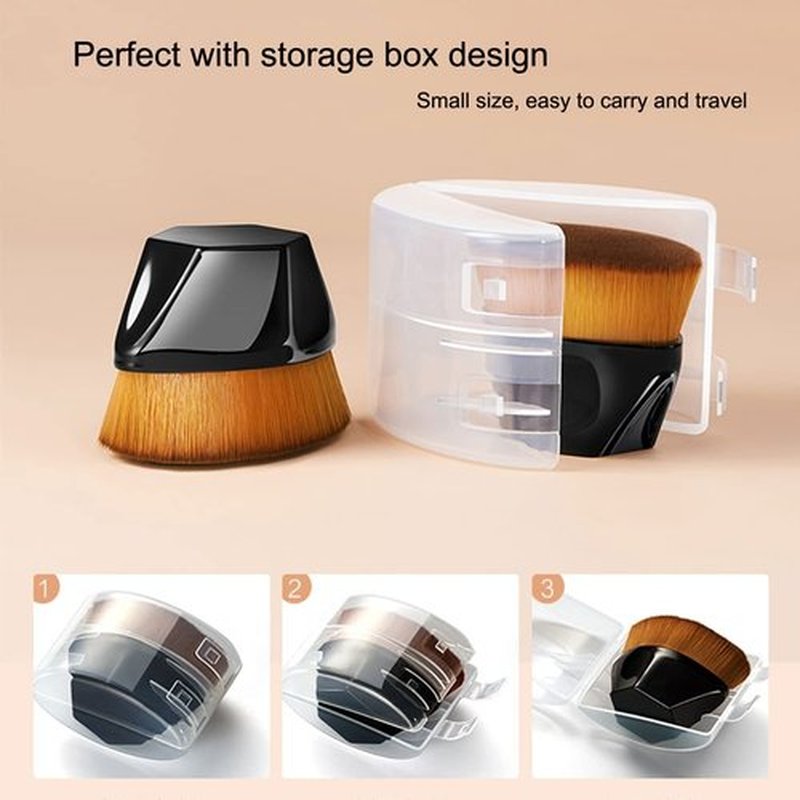 PHOERA Mushroom Head Air Cushion CC Cream Natural Foundation Set, Concealer, Primer, Powder, Foundation Brushes (104 Buff Beige+ 04 Buff Beige CC)