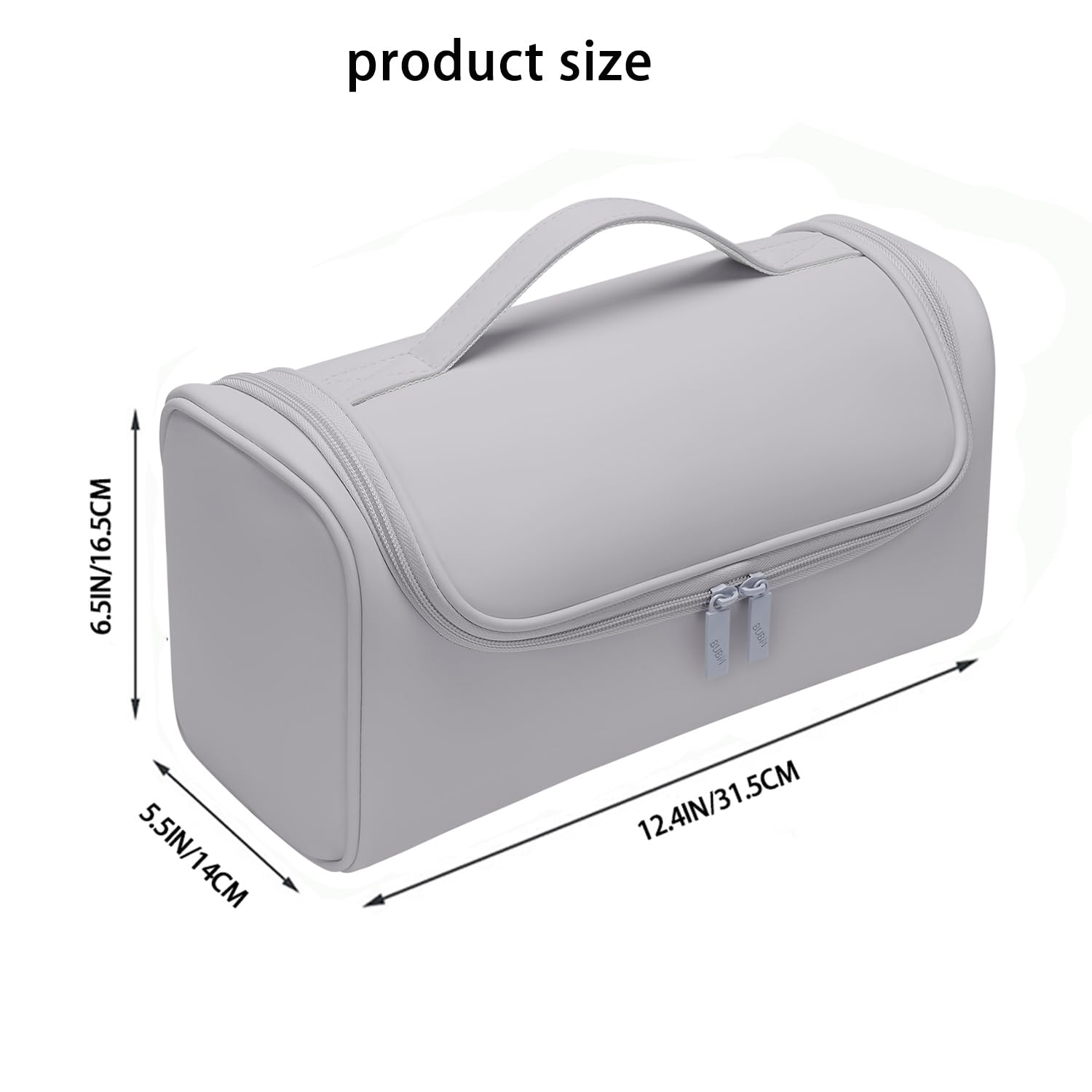 BUBM Padded Storage Travel Bag for Dyson Airwrap Complete Styler, Gray