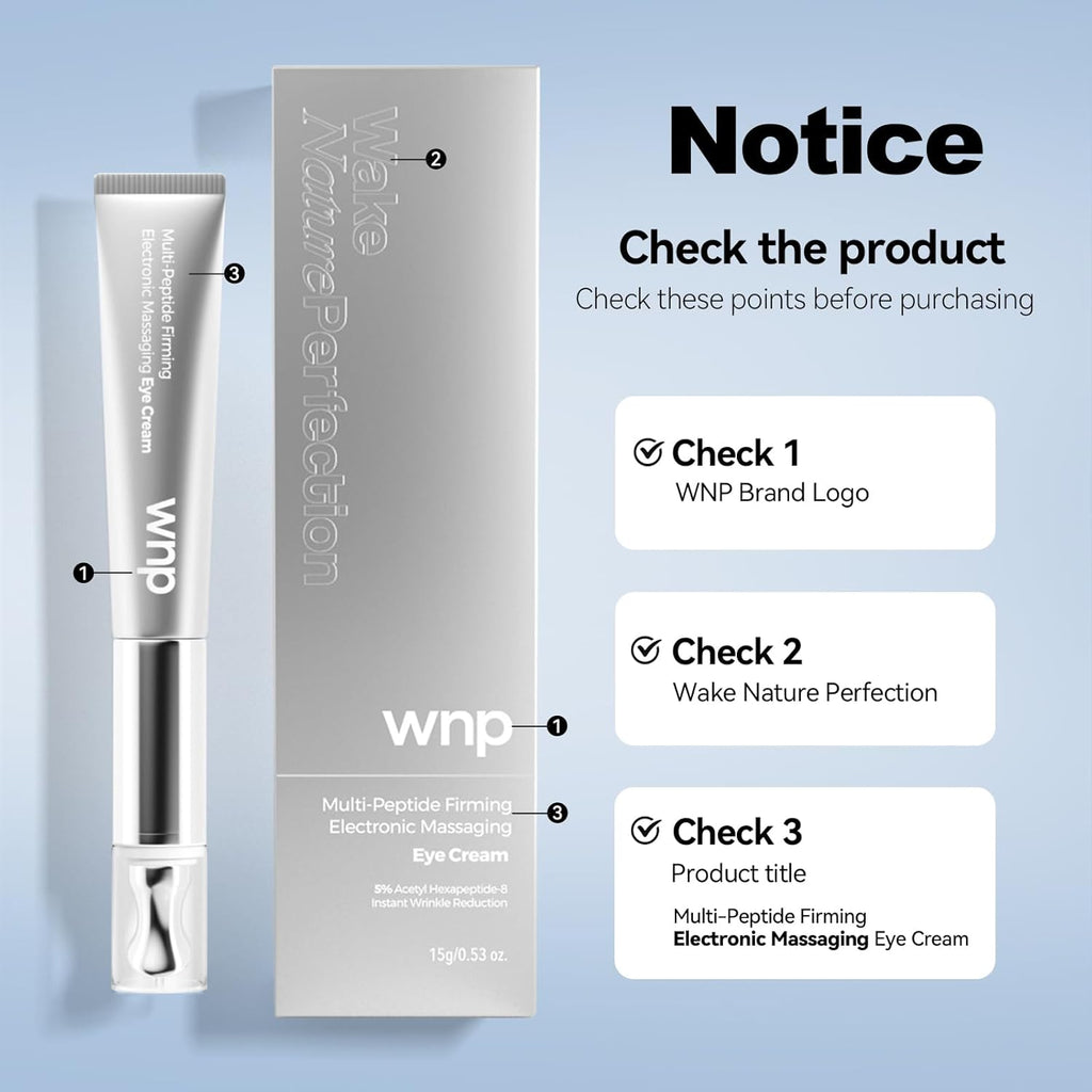 WNP Eye Cream - Anti-Aging Multi-Peptide Firming Eye Cream for Puffiness & Dark Circles