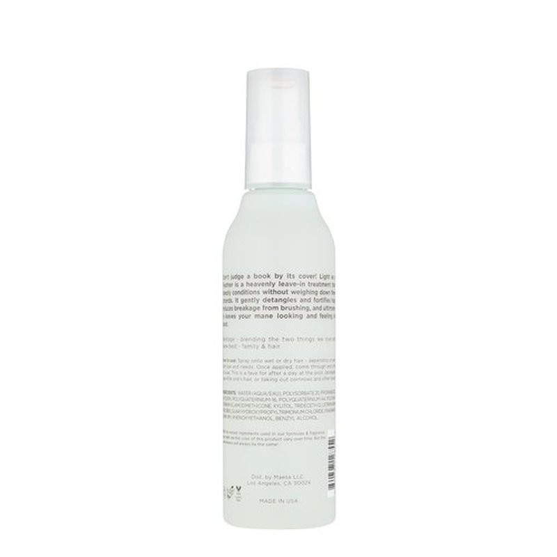 Hairitage Detangling Leave-In Conditioner Spray - Lightweight Treatment for Dry, Curly, Frizzy Hair - Sulfate Free, Cherry + Amber Scent, 6 Fl Oz