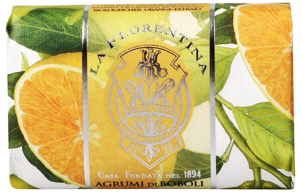 La Florentina, Bellosguardo Collection"Boboli Citrus" Bar Soap, Boboli Citrus Scent, 7 Ounces (200g) Package. Italian Import.